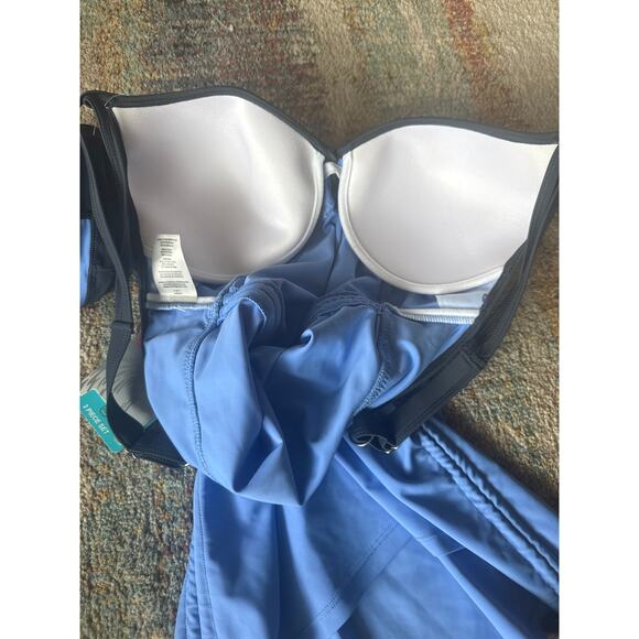 Free Country 2 piece set light blue / black womens sz medium - NWT - Picture 6 of 12